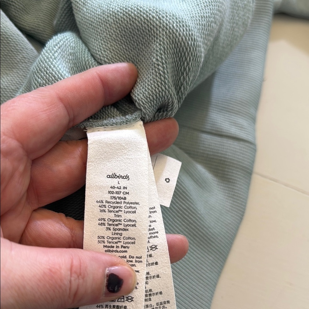 AllBirds Anytime Full Zip Hoodie Bark Grey Size Medium - Picture 10 of 11